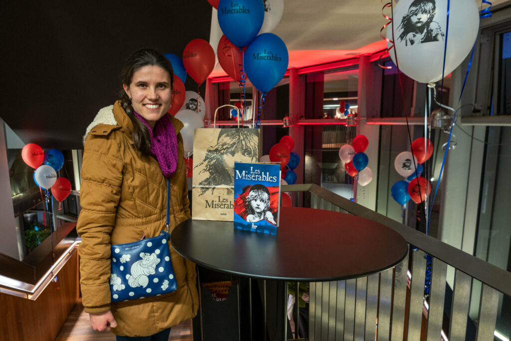 Kat Masterson at The Marlowe Theatre's Les Miz press night in Canterbury, Kent