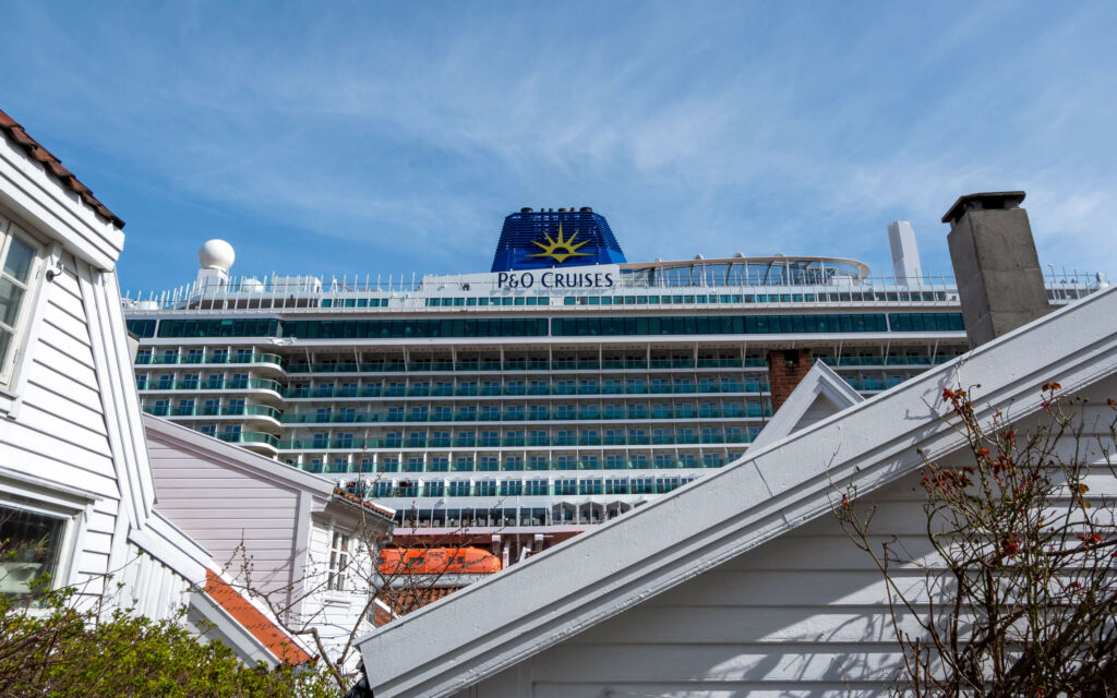 P&O Cruises' Iona ship in Stavanger, Norway