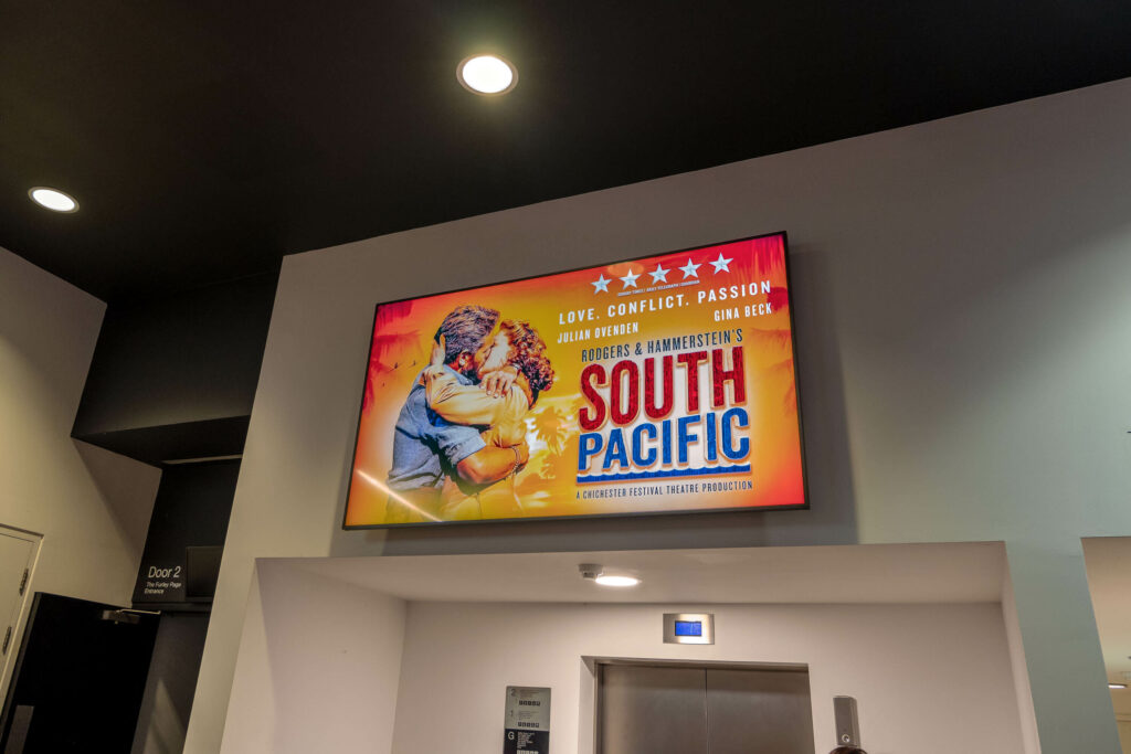 South Pacific poster inside The Marlowe Theatre, Canterbury