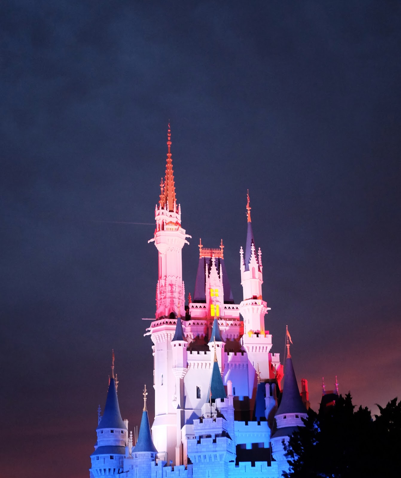 Cinderella Castle on Independence Day