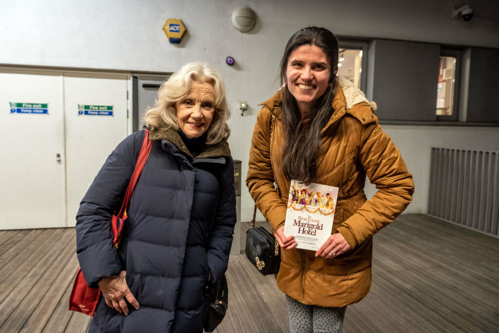 Kat Masterson meeting Hayley Mills at The Marlowe Theatre's stage door, Canterbury