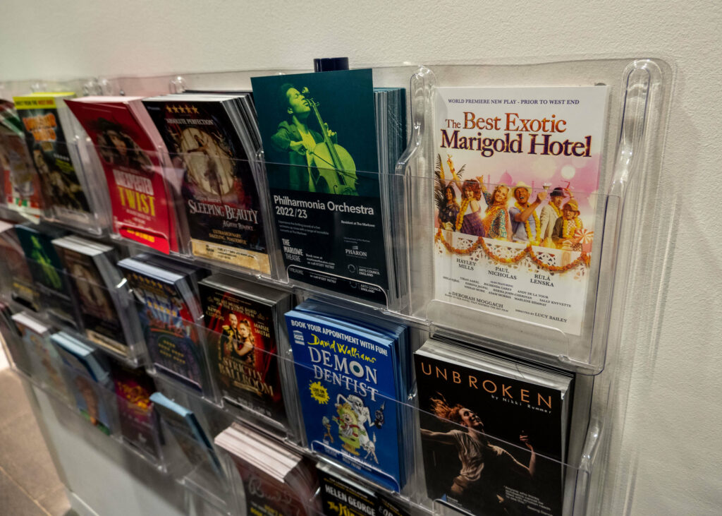 The Best Exotic Marigold Hotel leaflet at The Marlowe Theatre in Canterbury, Kent