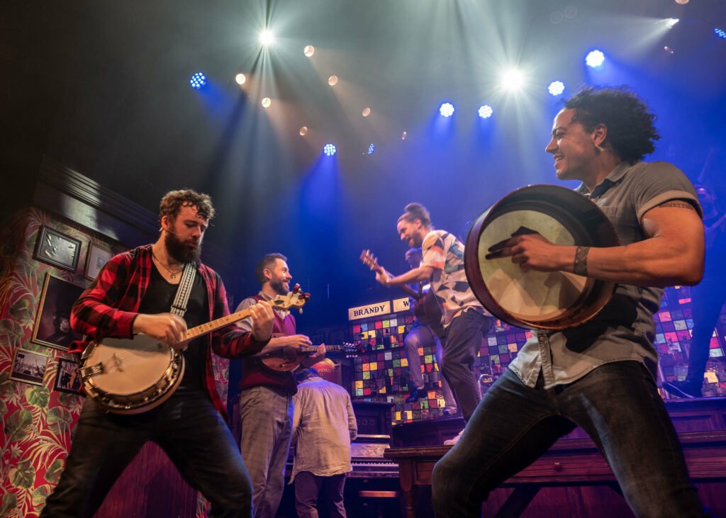 The Choir of Man finale at The Arts Theatre in London