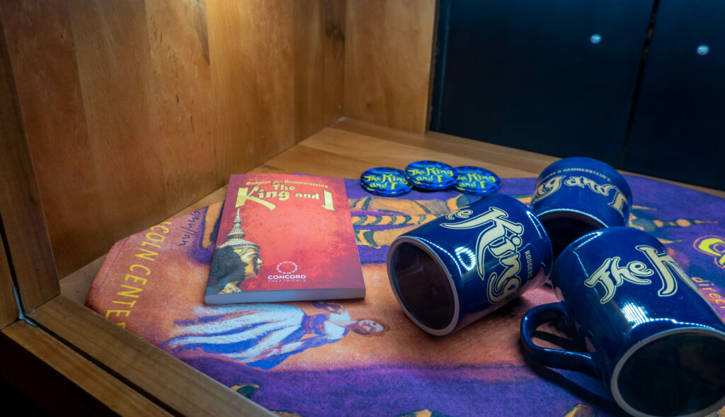 The King and I merchandise display at The Marlowe Theatre, Canterbury
