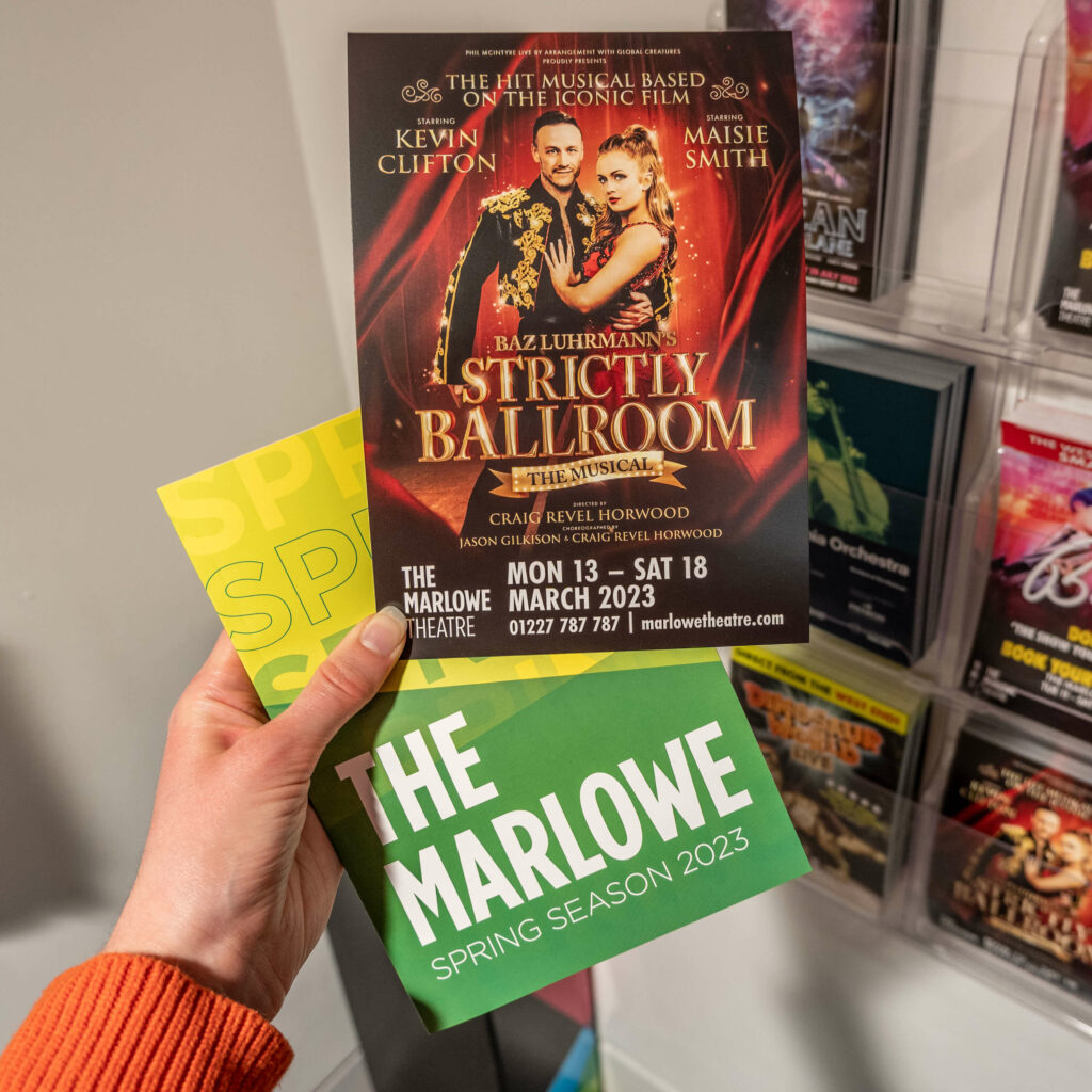 Strictly Ballroom the Musical and Marlowe Theatre Spring Season leaflets