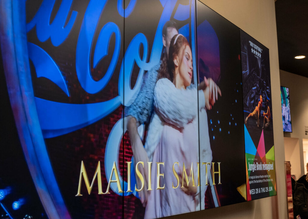 Strictly Ballroom the Musical interactive billboard at The Marlowe Theatre, Canterbury