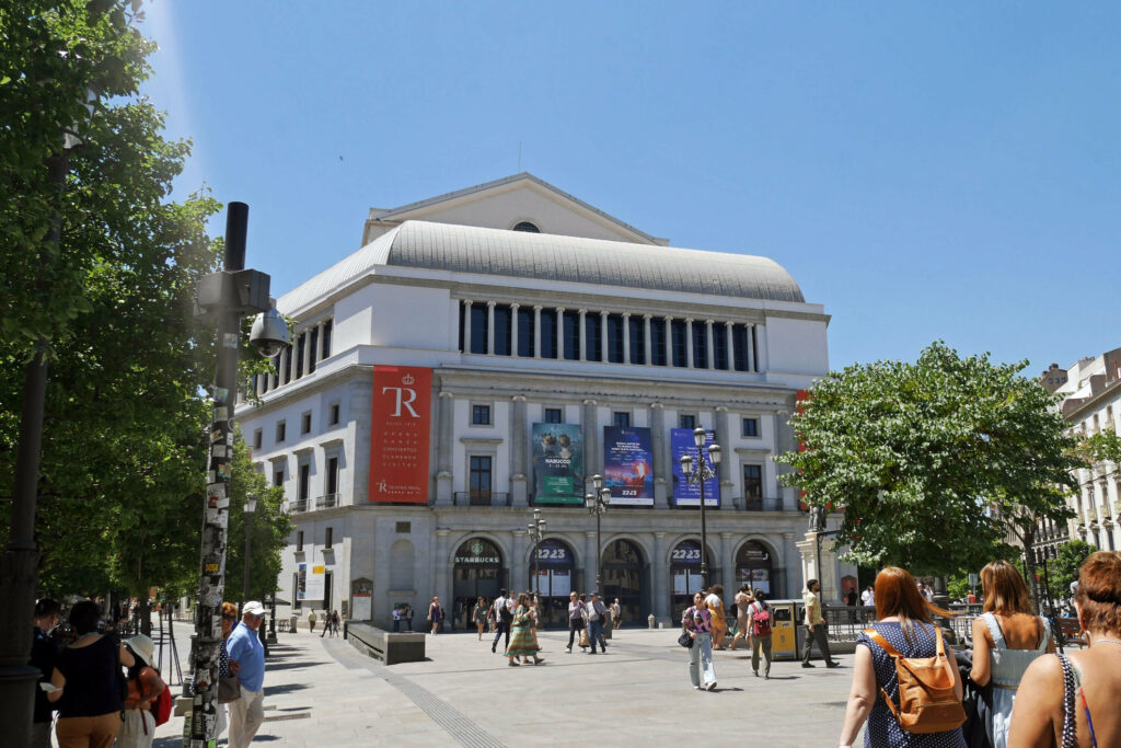 The Teatro Real (Royal Theatre) in Madrid city centre