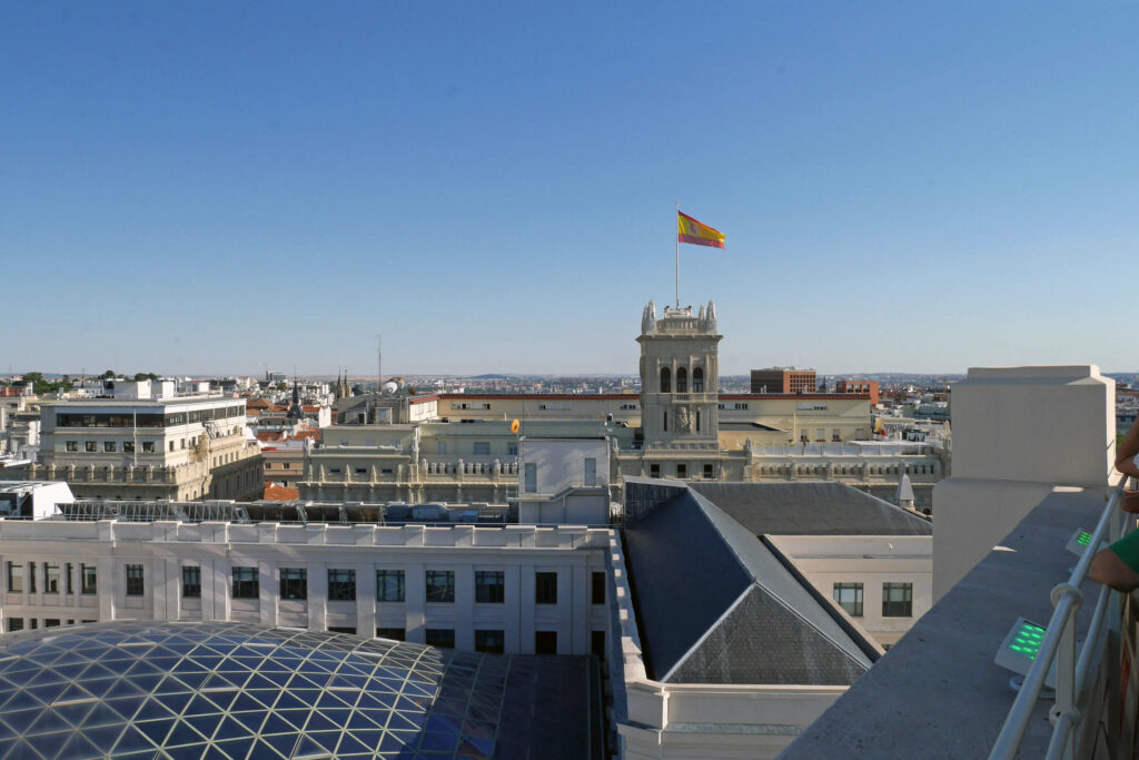 Views of Madrid from the City Hall observation deck