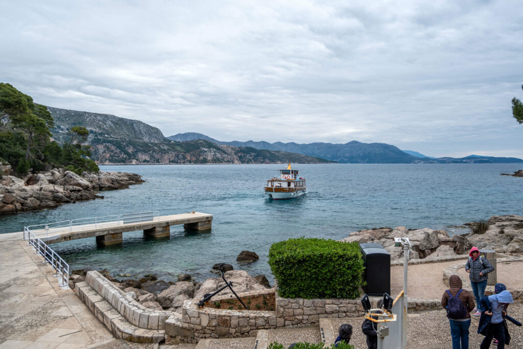 Ferry boat to Lokrum Island in Dubrovnik, Croatia
