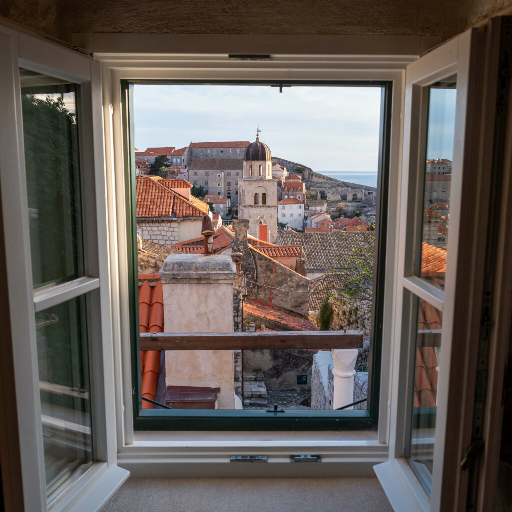 The view from our Dubrovnik airbnb in the old town