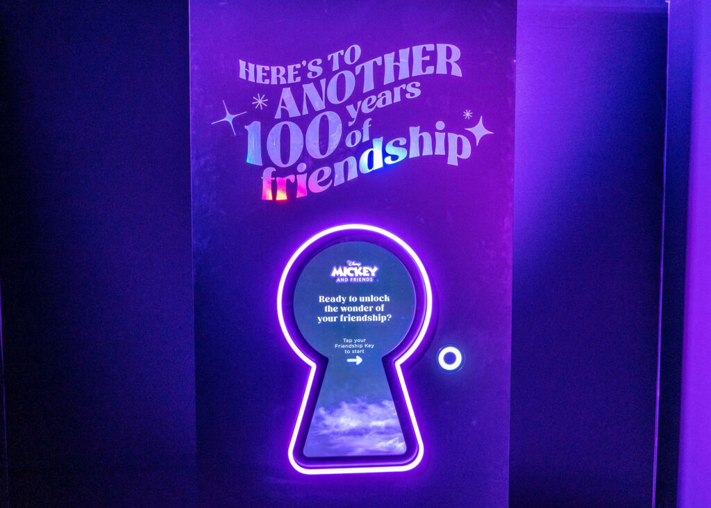 100 years of friendship sign at Disney Wonder of Friendship, the Experience