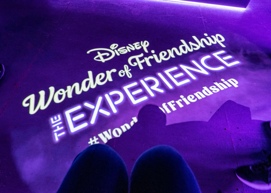 Disney Wonder of Friendship, the Experience floor projection