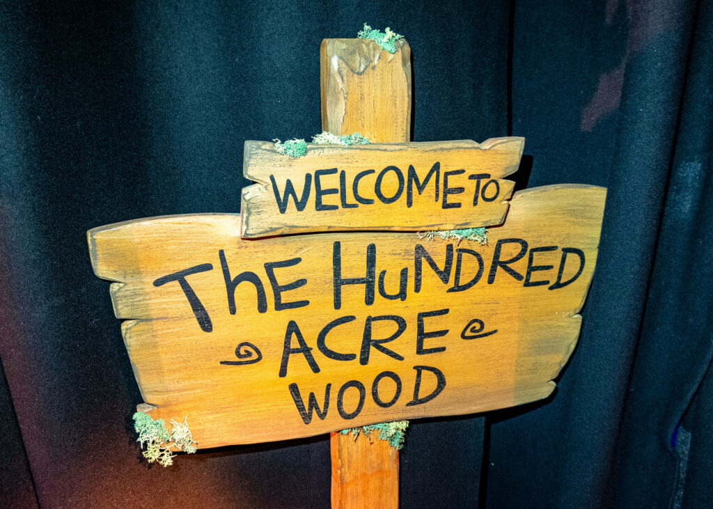 Hundred Acre Wood sign at Riverside Studios, London