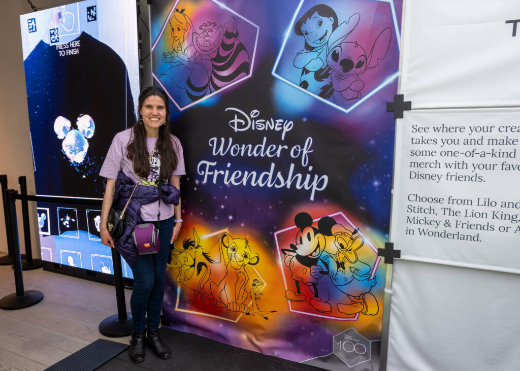 Kat Masterson visiting Disney Wonder of Friendship, the Experience