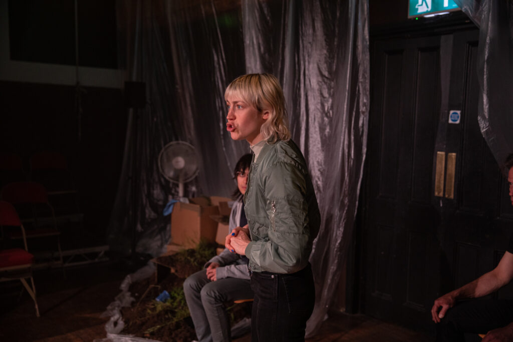 Celeste (Iona Champain) in a production photo for Dream School at The Space Theatre