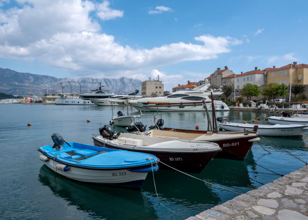 Boats in Budva, Montenegro