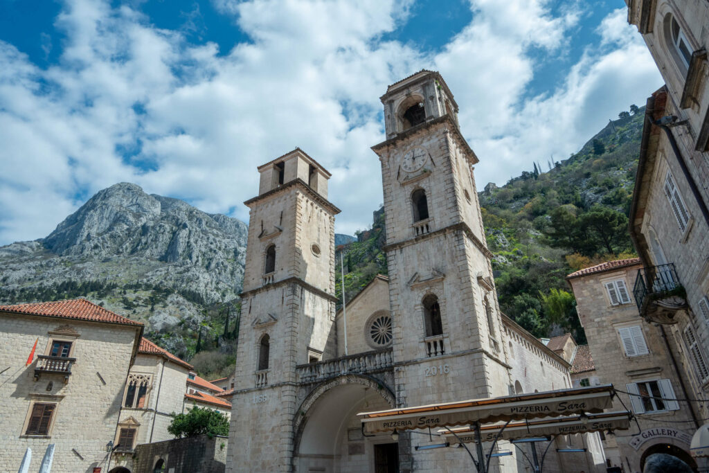 St. Tryphon's Cathedral in Kotor old town, Montenegro
