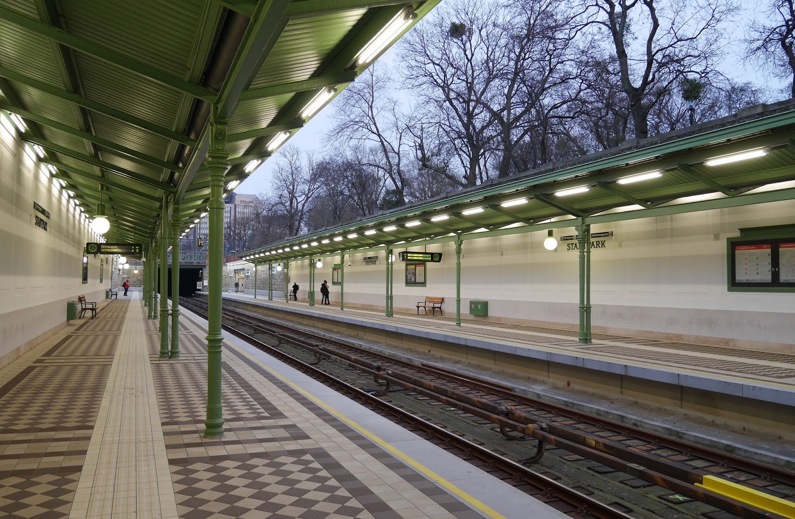 Stadtpark station in Vienna, Austria