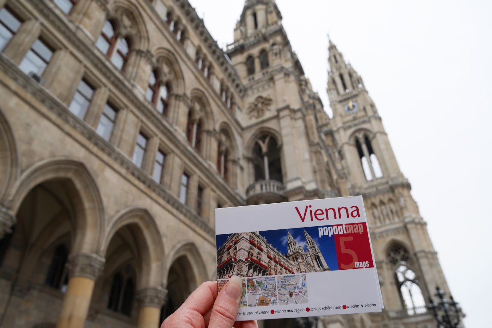 Vienna Popout map outside the Rathaus (City Hall)