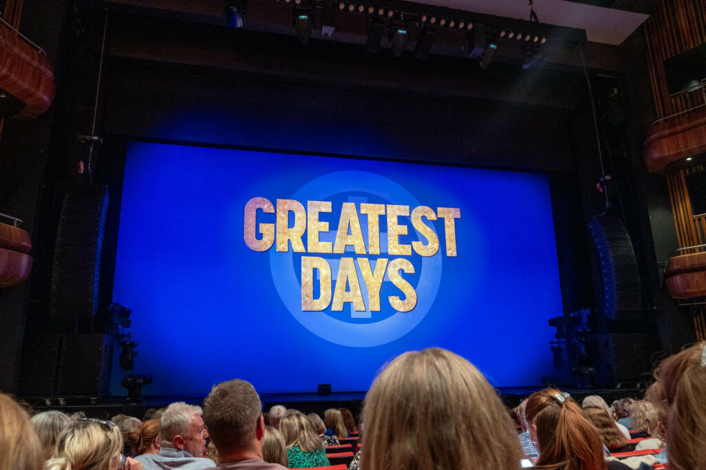 Greatest Days curtain at The Marlowe Theatre, Canterbury