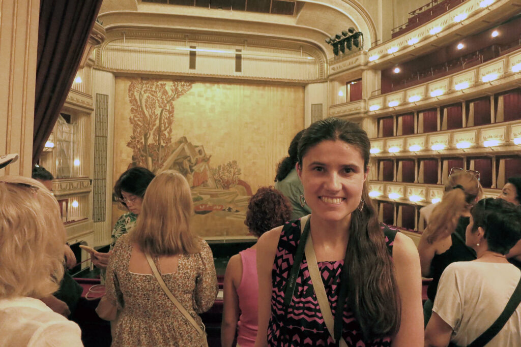 Kat Masterson visiting the Vienna State Opera
