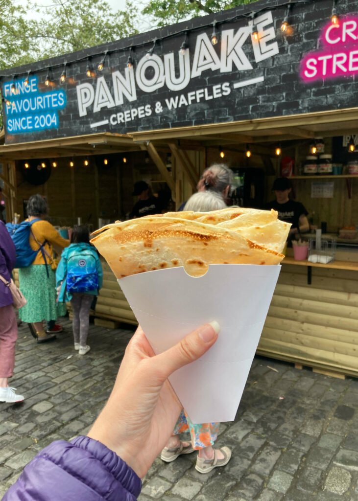 Panquake crepes & waffles stall in George Square, Edinburgh