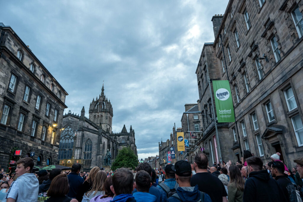 Street events on the Royal Mile, Edinburgh Fringe