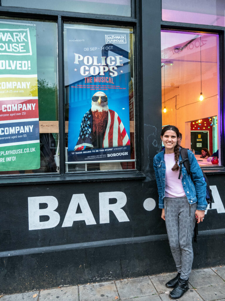 Kat Masterson reviewing Police Cops: The Musical at Southwark Playhouse Borough