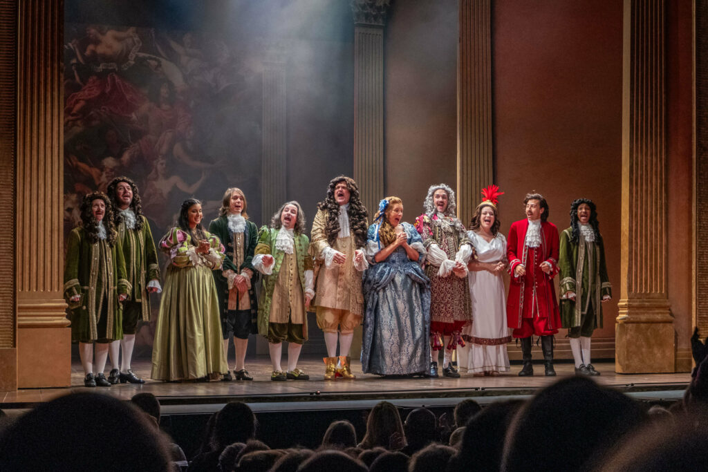 The Crown Jewels curtain call at The Marlowe Theatre in Canterbury, Kent