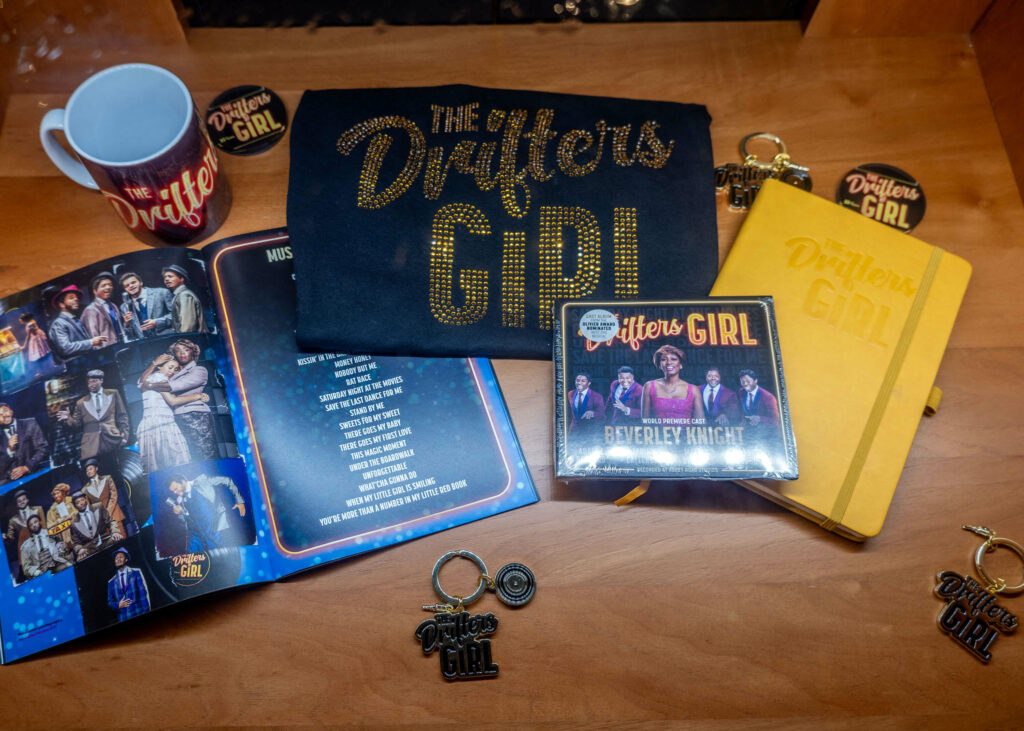 The Drifters Girl merchandise at The Marlowe Theatre, Canterbury