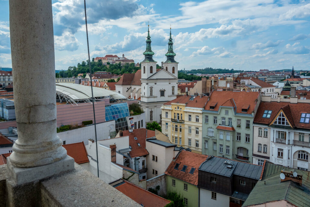 Views of Brno from the Old Town Hall observation deck, Czechia