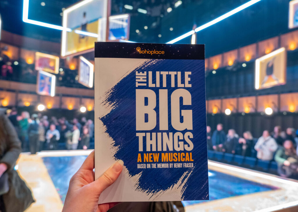 The Little Big Things programme in front of the @sohoplace stage, London