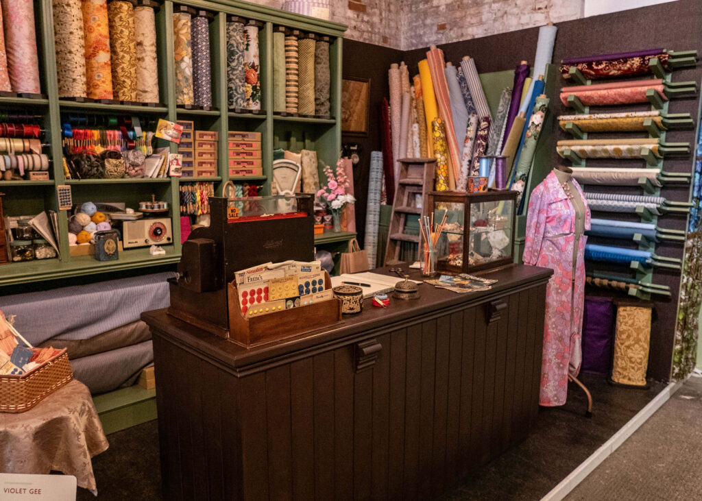 Violet's Haberdashery set - Call the Midwife Official Location Tour at the Historic Dockyard in Chatham, Kent