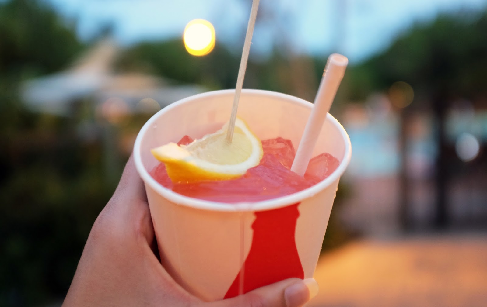 Strawberry lemonade at the Animal Kingdom Lodge pool bar