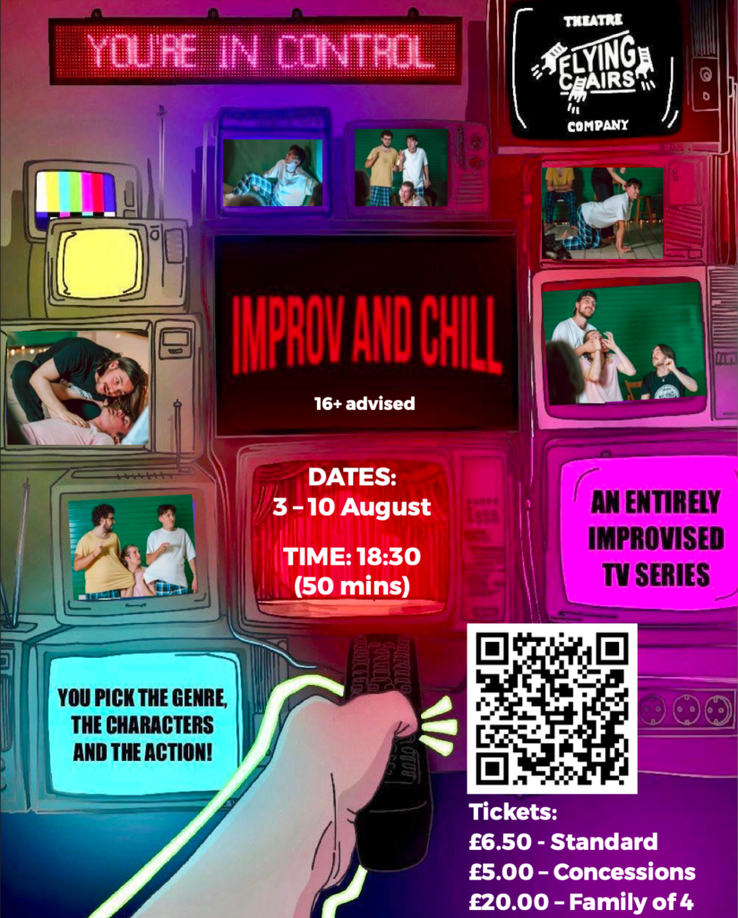 Improv and Chill poster - Flying Chairs Theatre