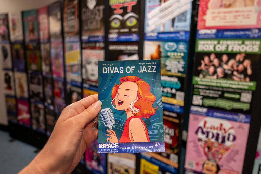 Divas of Jazz, From Fitzgerald to Jones leaflet at theSpace @ Symposium Hall | Edinburgh Fringe