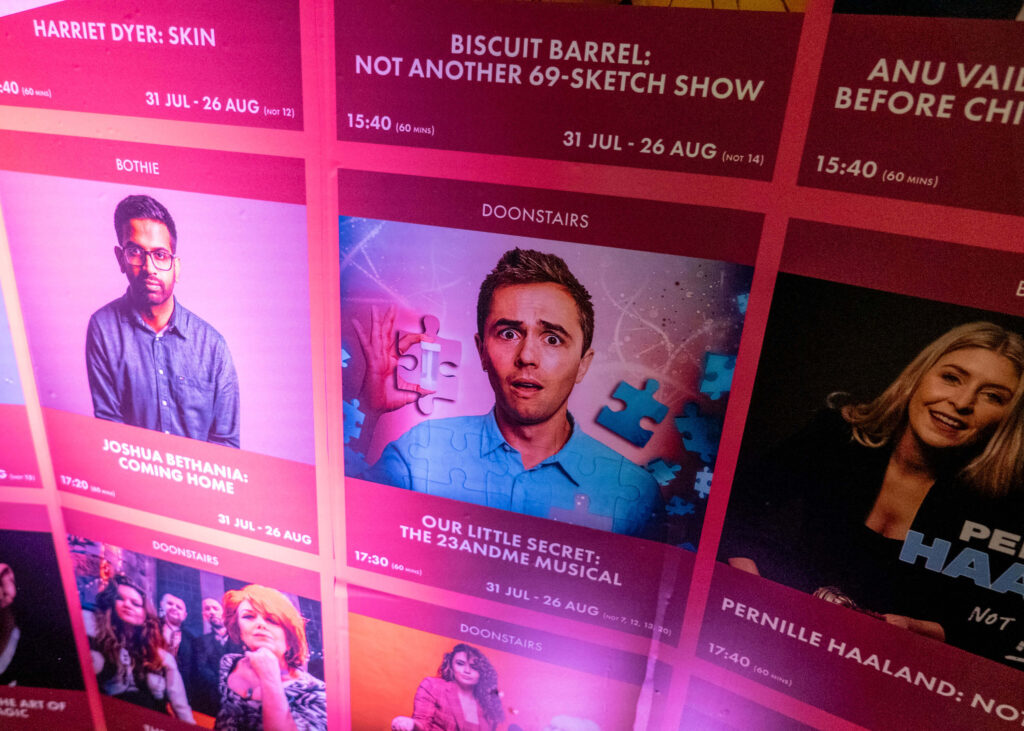 Our Little Secret: The 23andMe Musical on the show schedule at Gilded Balloon Patter House | Edinburgh Fringe