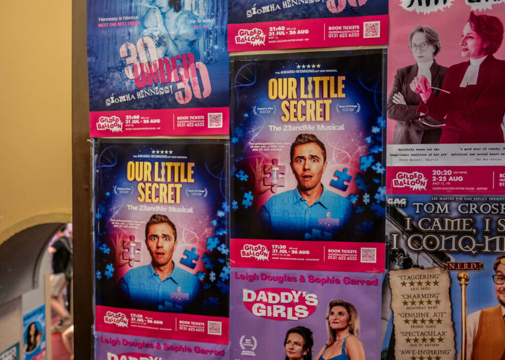 Our Little Secret: The 23andMe Musical poster at Gilded Balloon Patter House | Edinburgh Fringe