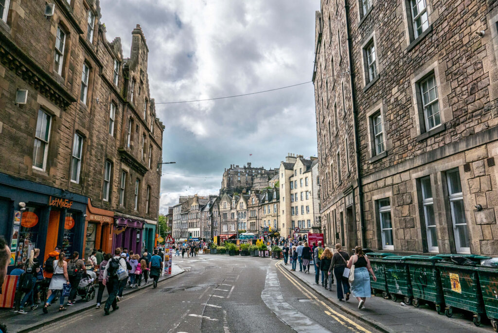 Architecture in Grassmarket, Edinburgh