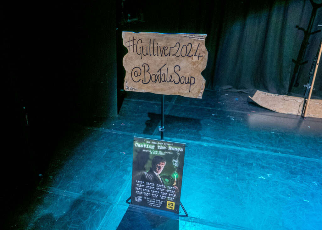 Box Tale Soup poster on the Pleasance - Above venue stage | Edinburgh Fringe