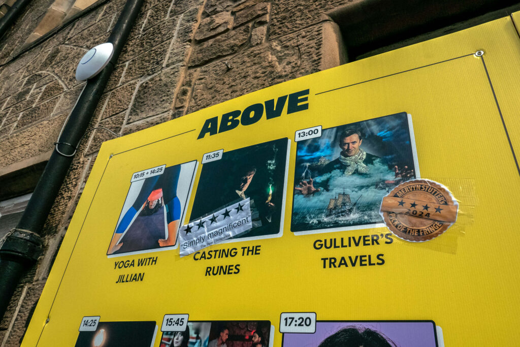 Gulliver's Travels by Box Tale Soup on the Pleasance - Above venue schedule | Edinburgh Fringe