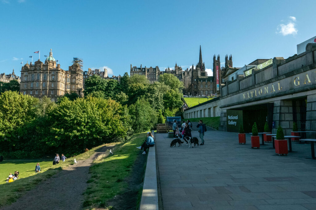 Princes Street Gardens and the National Gallery of Scotland, Edinburgh