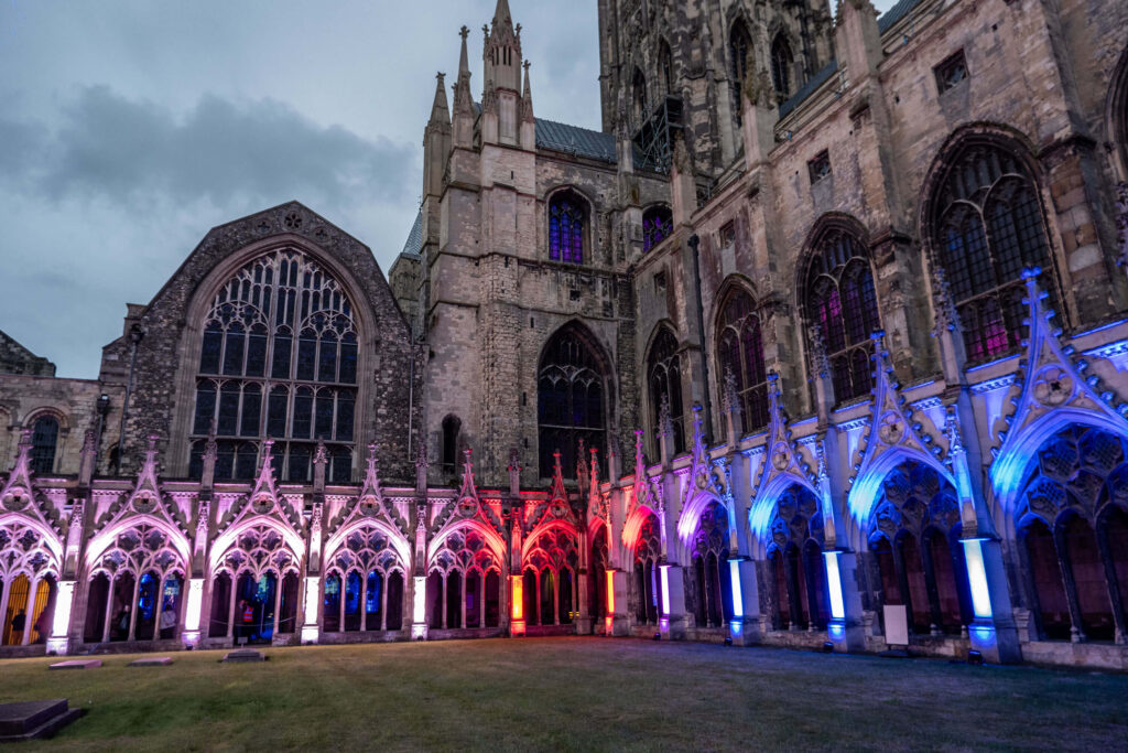 Luxmuralis and Historic Royal Palaces present 'Crown and Coronation at Canterbury Cathedral