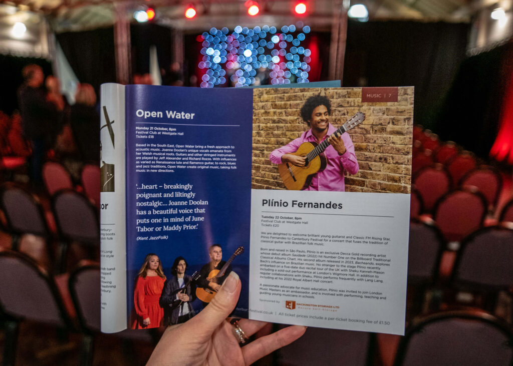 Open Water featured in the 2024 Canterbury Festival programme