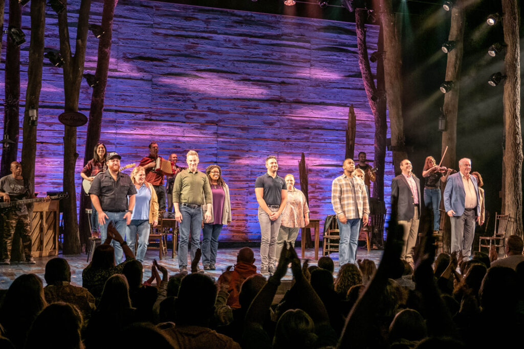 Come From Away curtain call at the Marlowe Theatre, Canterbury