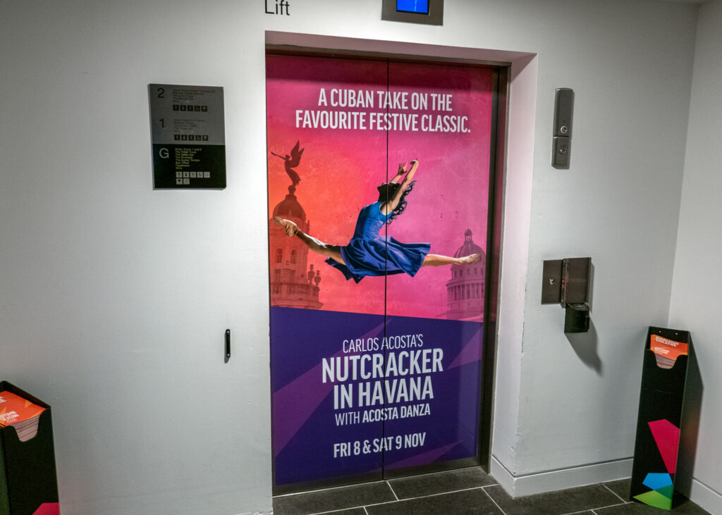 Nutcracker in Havana promotional artwork at the Marlowe Theatre, Canterbury