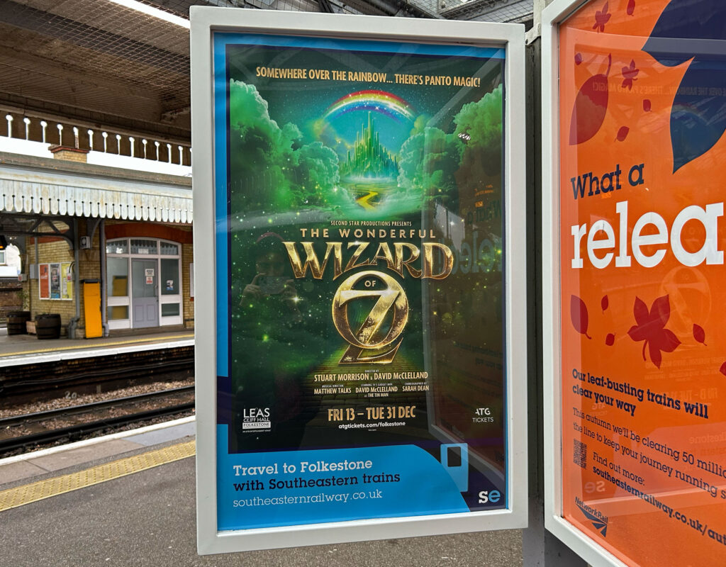 The Wonderful Wizard of Oz pantomime poster | Leas Cliff Hall, Folkestone