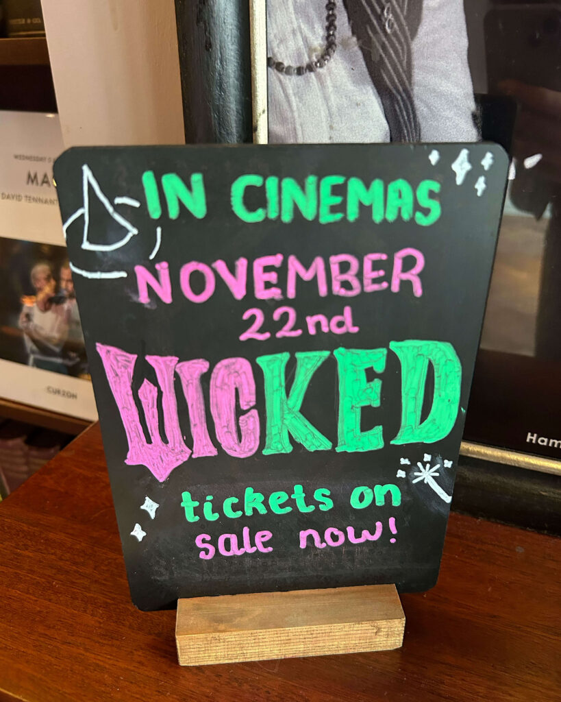 'Wicked: Part 1' artwork at Curzon Cinemas Canterbury Westgate