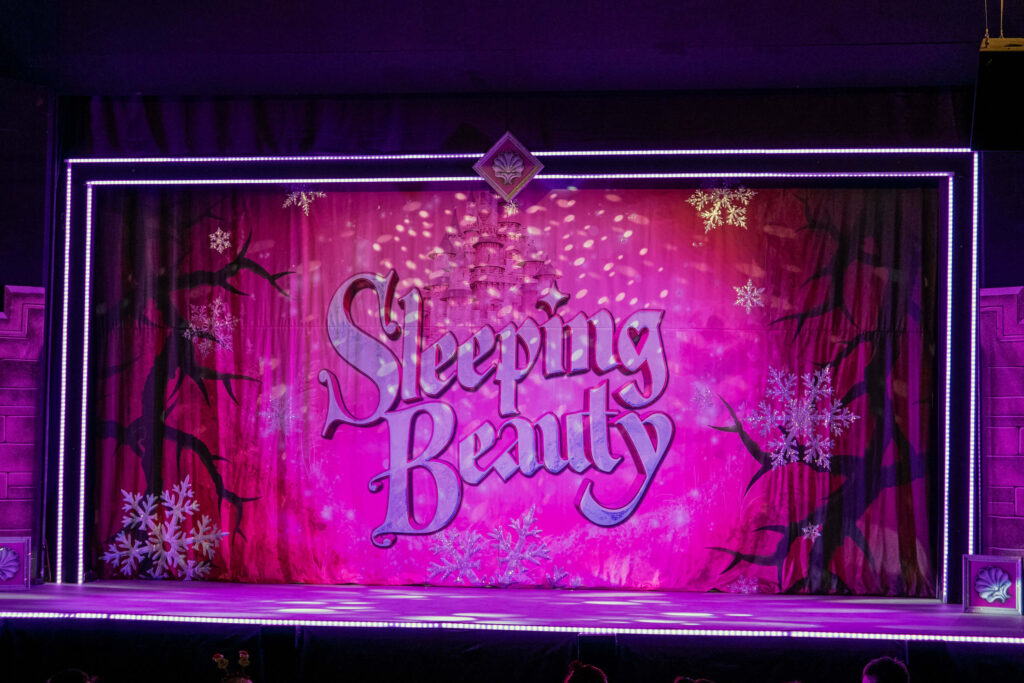 Sleeping Beauty (2024 Tenterden Panto) scenery at the Sinden Theatre