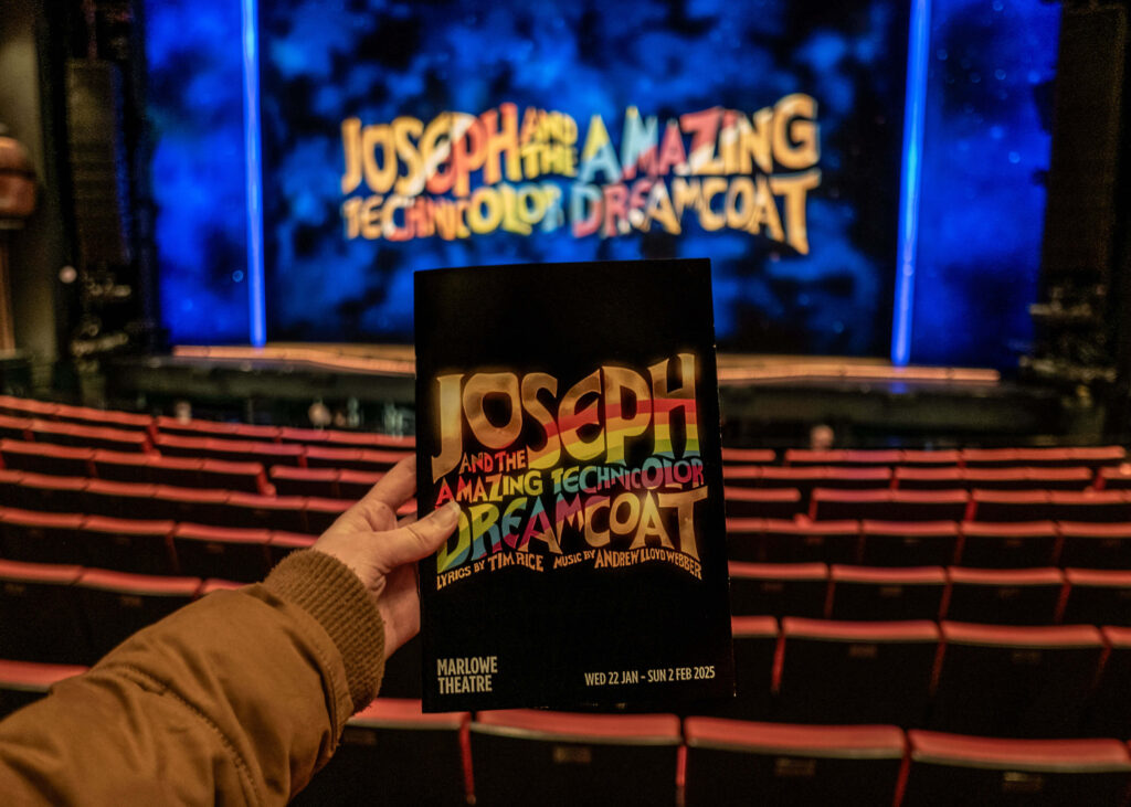 Joseph and the Amazing Technicolor Dreamcoat programme at the Marlowe Theatre, Canterbury